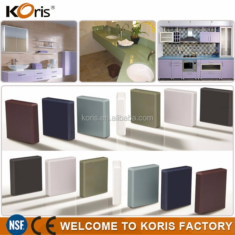 Imitation Quartz Stone acrylic solid surface granite top kitchen table