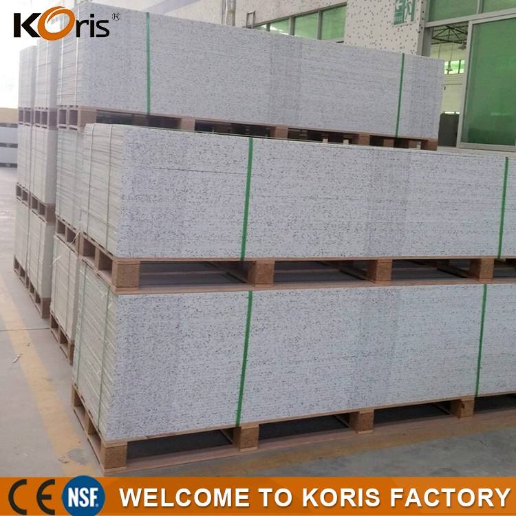 2016 new Koris Special making artificial stone reception desk,L shape reception desk,white modern reception desk