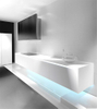 Staron/ Corian/ Hanex Colors Solid Surface Factory Pure White Solid Surface For Vanity Top