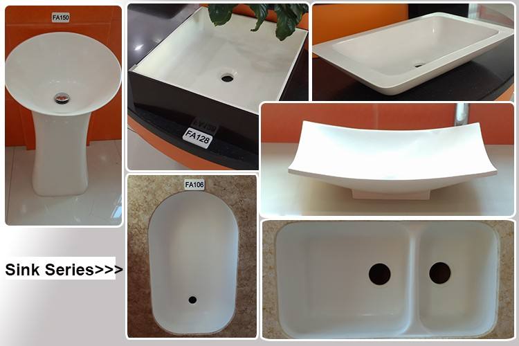 acrylic kitchen sink single basin