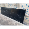 Acrylic Solid Surface Countertop Black Big Slab Stain Resist Artificial Marble Sheet For Kitchen Cabinet