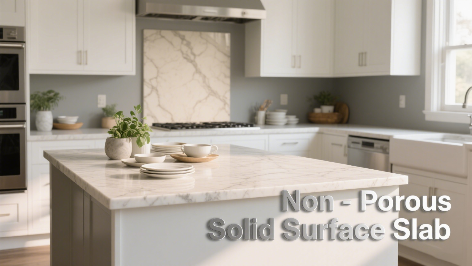 No-Porous Solid Surface Slabs: The Kitchen and Bathroom Solution
