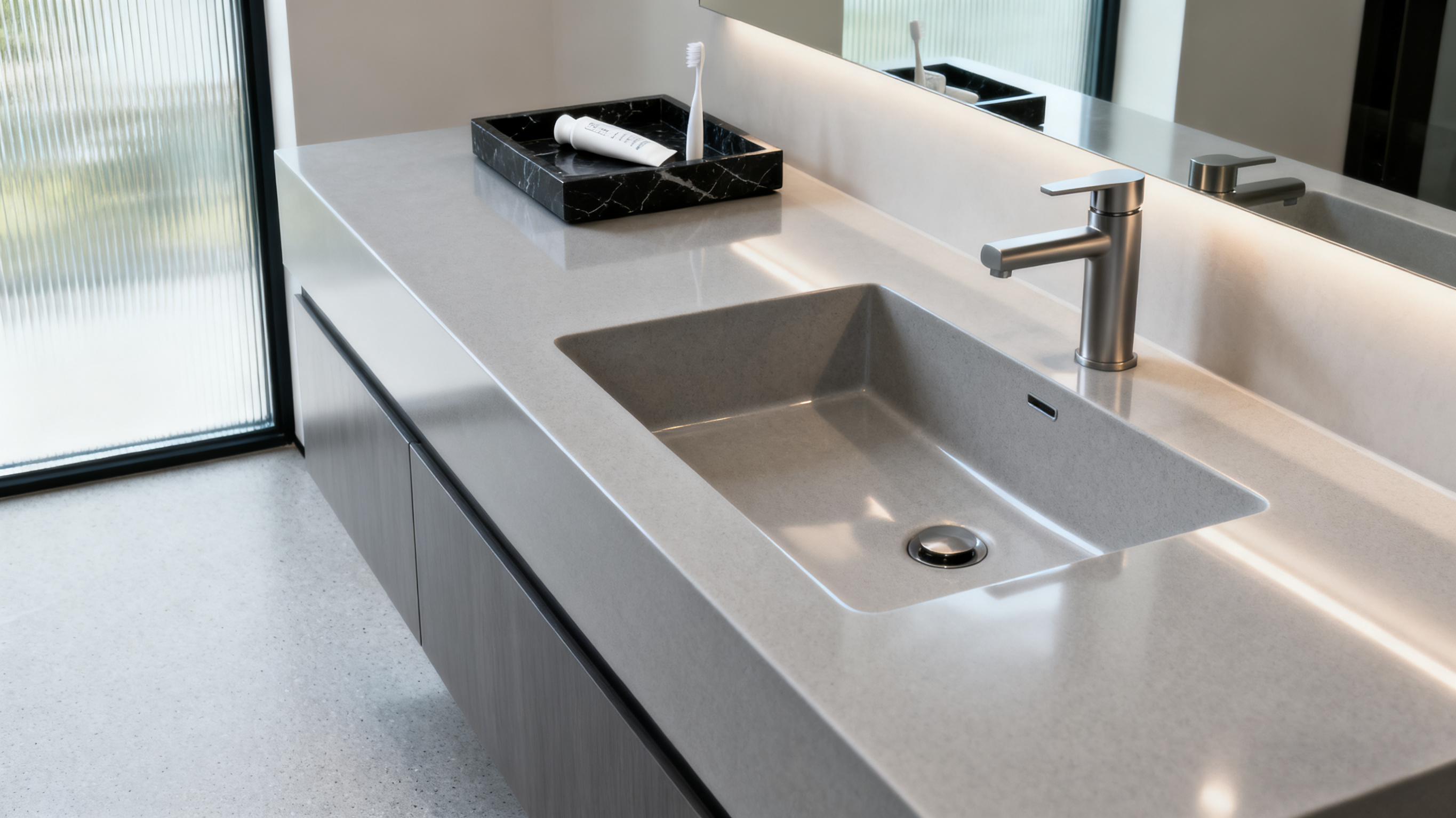 Laminate vs Solid Surface Bathroom Sink