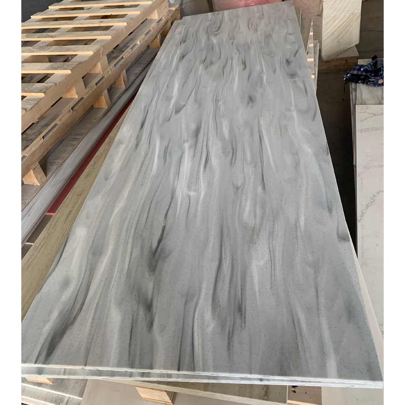 Waterproof Modern Counter Top 12mm Acrylic Marble Sheet White Solid Surface Countertops