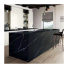 Corian Black Calacatta Big Slab Stain Resist Solid Surface Marble Sheet For Kitchen Cabinet