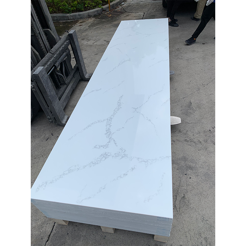 White Modern Big Slabs Artificial Stone Acrylic Solid Surface Countertop Quartz Stone