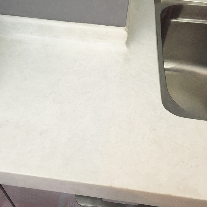 Formica Solid Surface Customize Color Joint Seamless Thermoforming Pure Mineral Acrylic Countertop