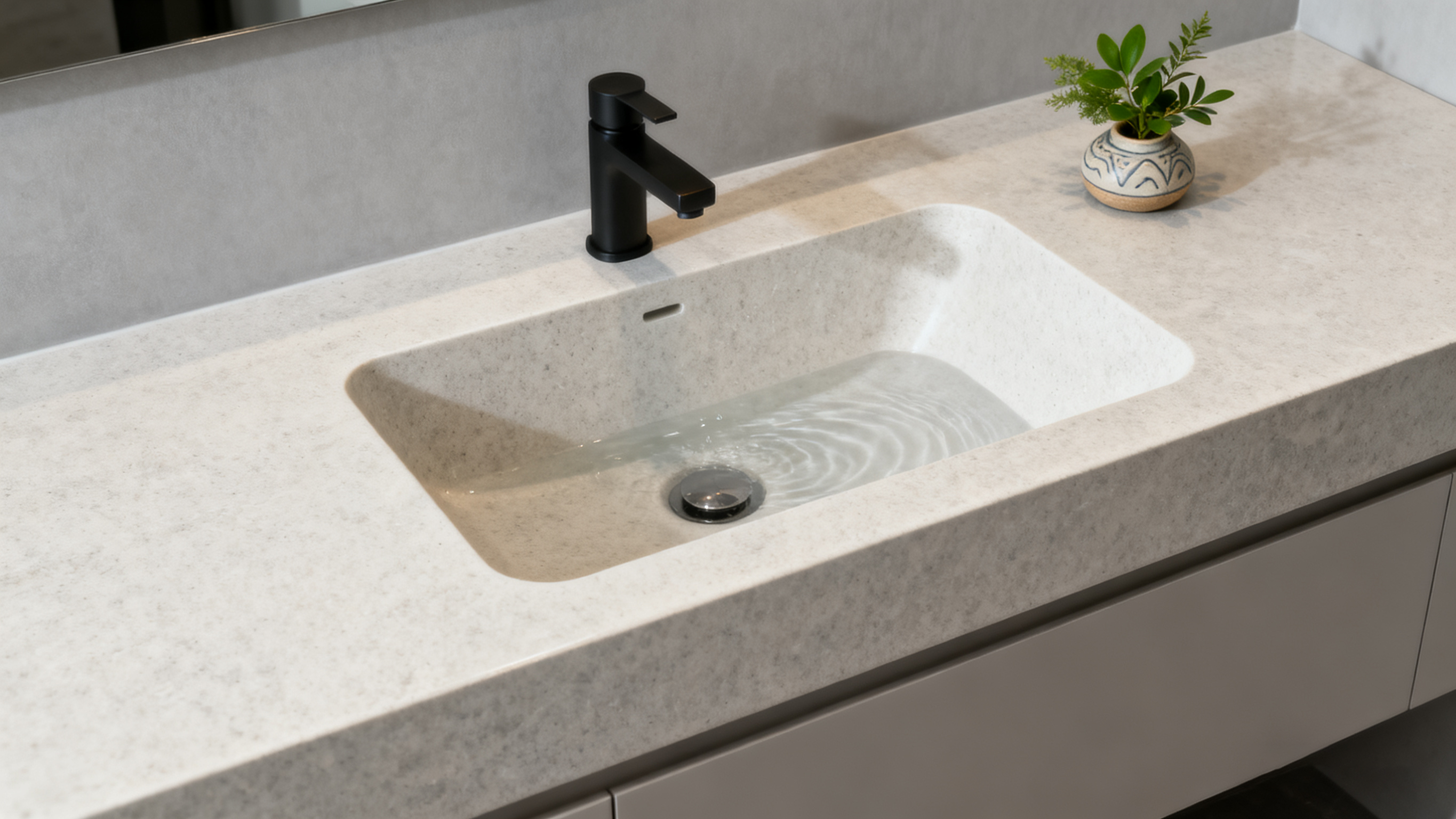 ​Solid Surface Bathroom Sink Tops