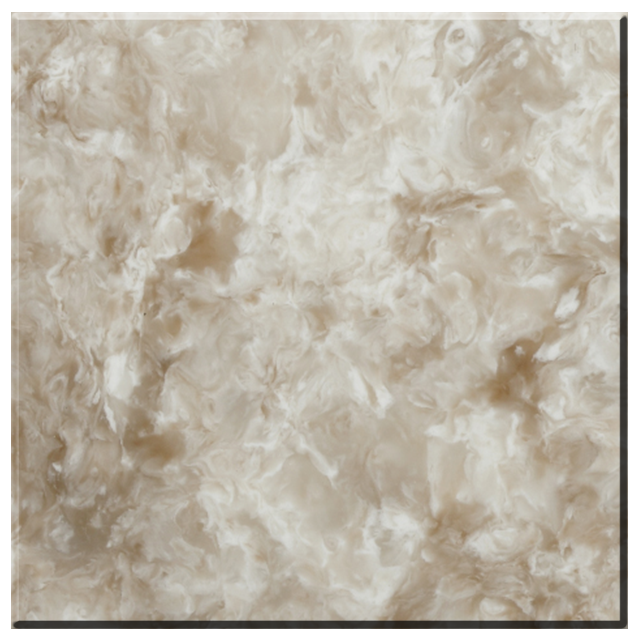Koris Solid Surface Artipisyal na Marble Series Spring Snow 3802