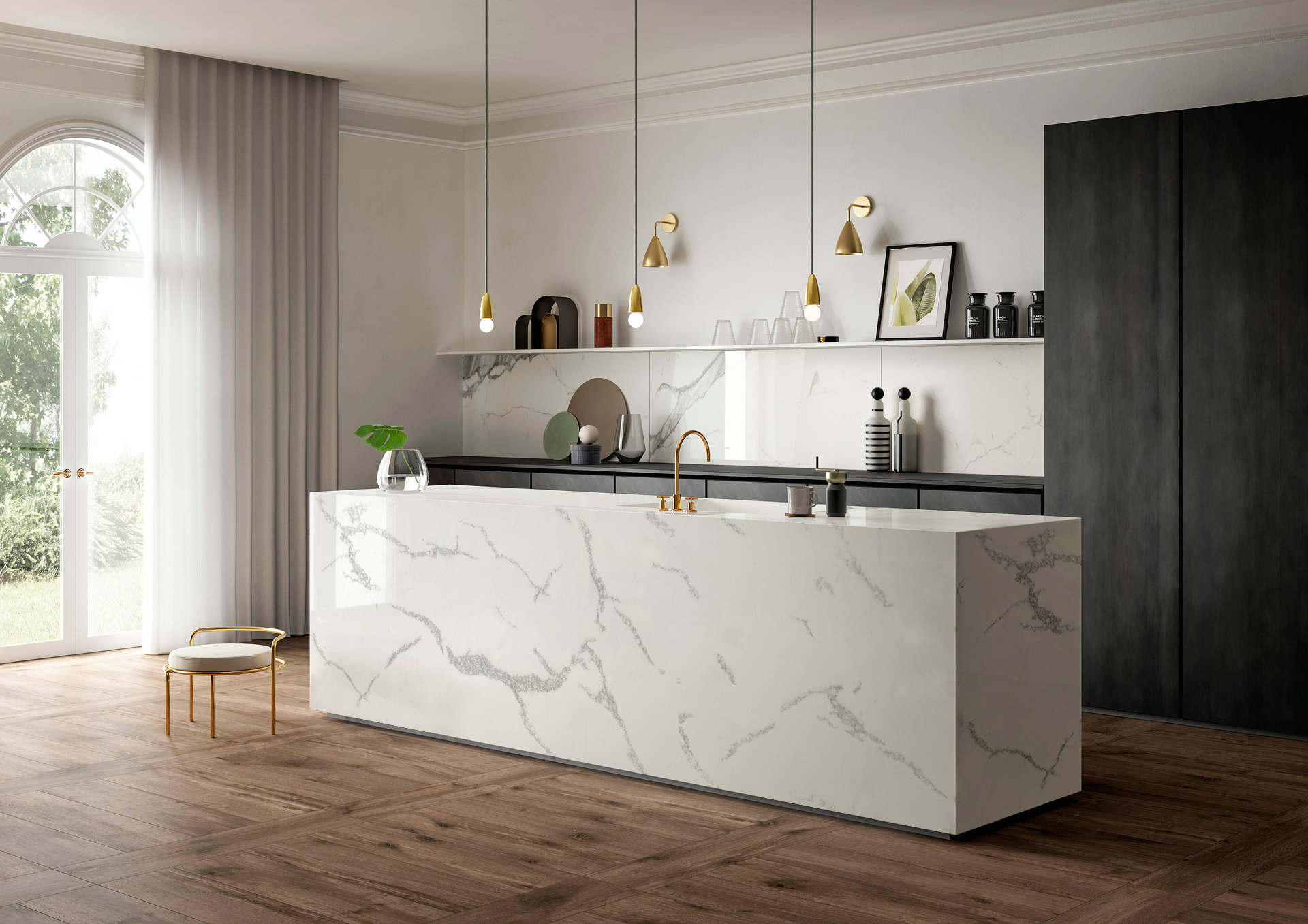 Solid surface is a fashionable and durable material