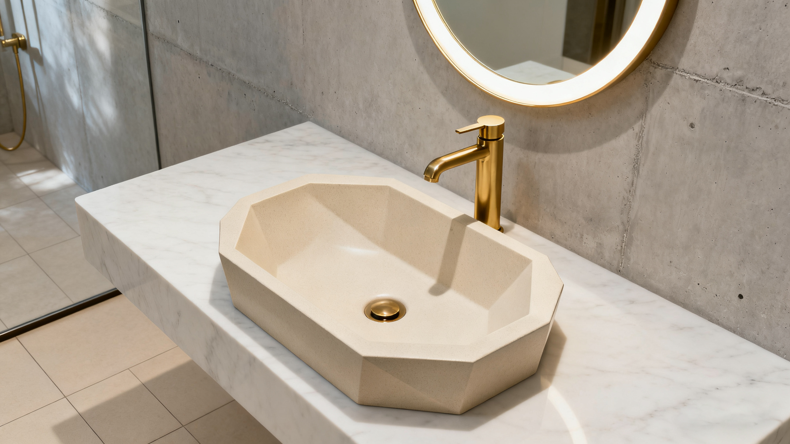 remove stain from solid surface bathroom sink