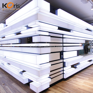 High Gloss Decorative Artificial Stone Ultra White Acrylic Solid Surface 6-30mm