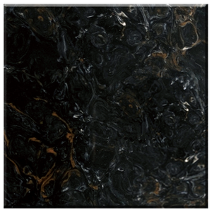 Koris Solid Surface Artificial Marble Series Black Gold 3804