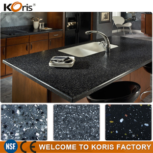 solid suface menards black galaxy venus quartz countertop