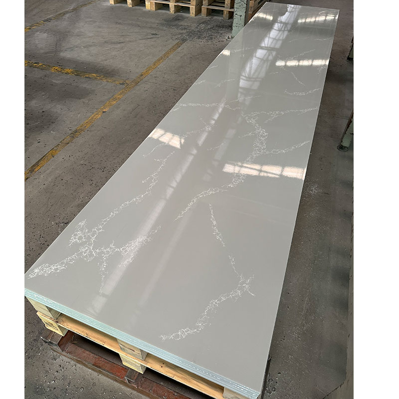Koris HW6801-4 Gray Marble Pattern Artificial Stone Big Slab Modified Acrylic Solid Surface Marble Sheet 